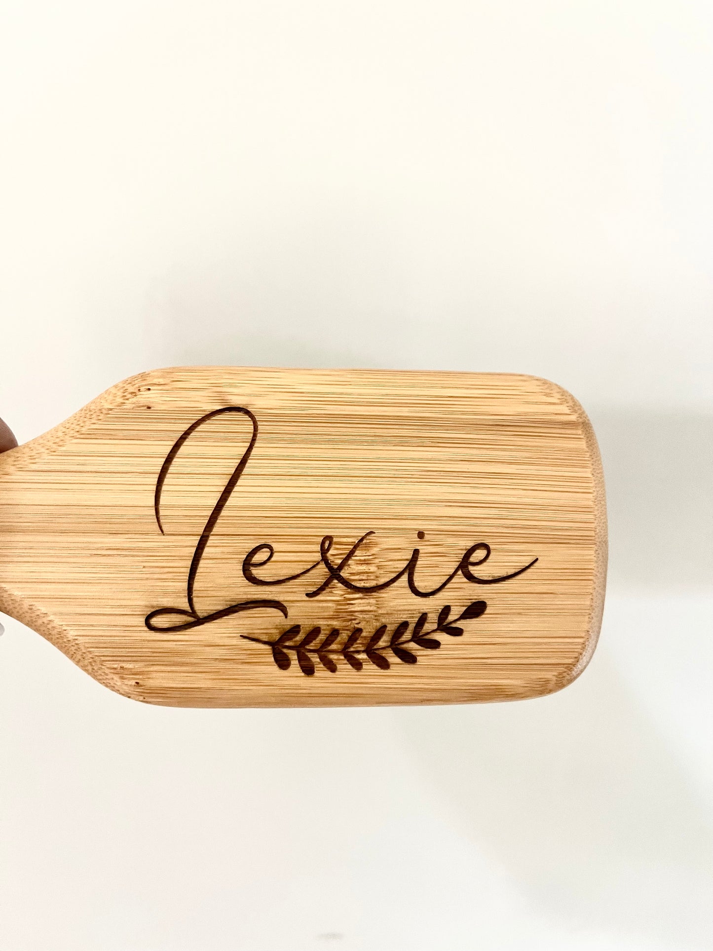 Personalised Wooden Bamboo Hairbrush Engraved