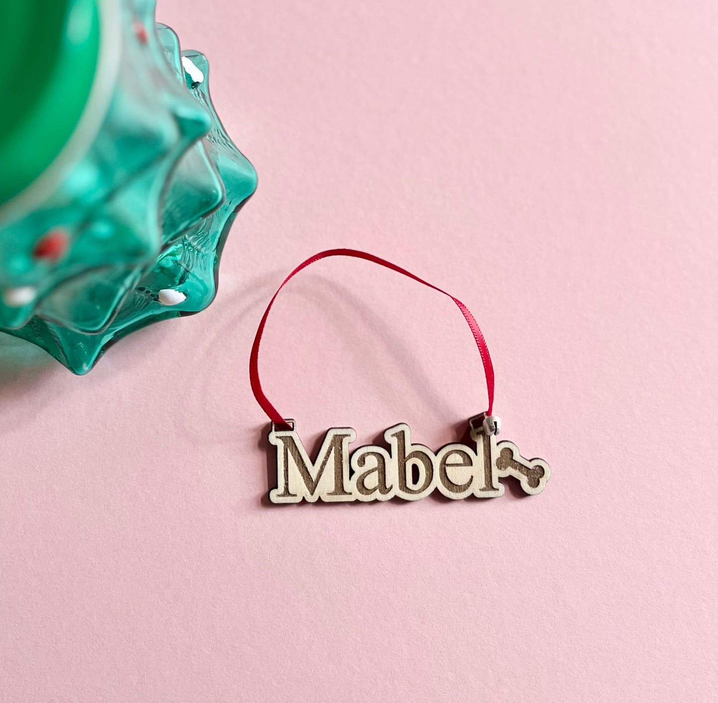 Personalised Xmas Name Bauble Laser Cut Out Letters