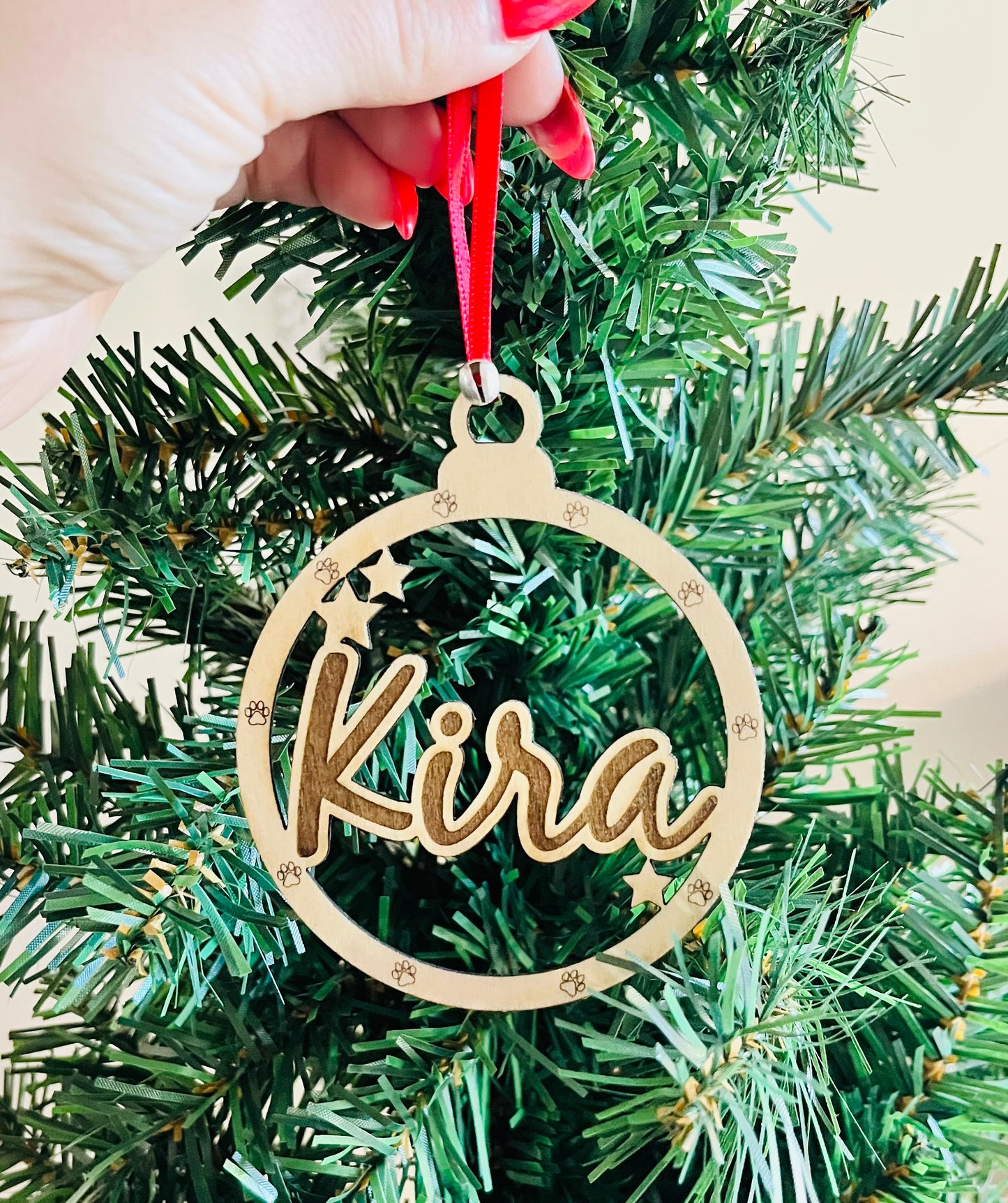 Personalised Wooden Pet Bauble