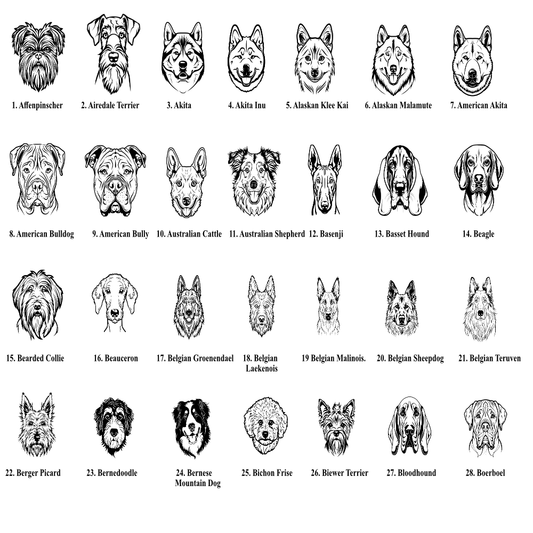 Dog's First Christmas Personalised Bauble for Tree, Puppy Keepsake Decoration with Dog Breed Print, Xmas Gift for Pet Owner, Adopted Pet