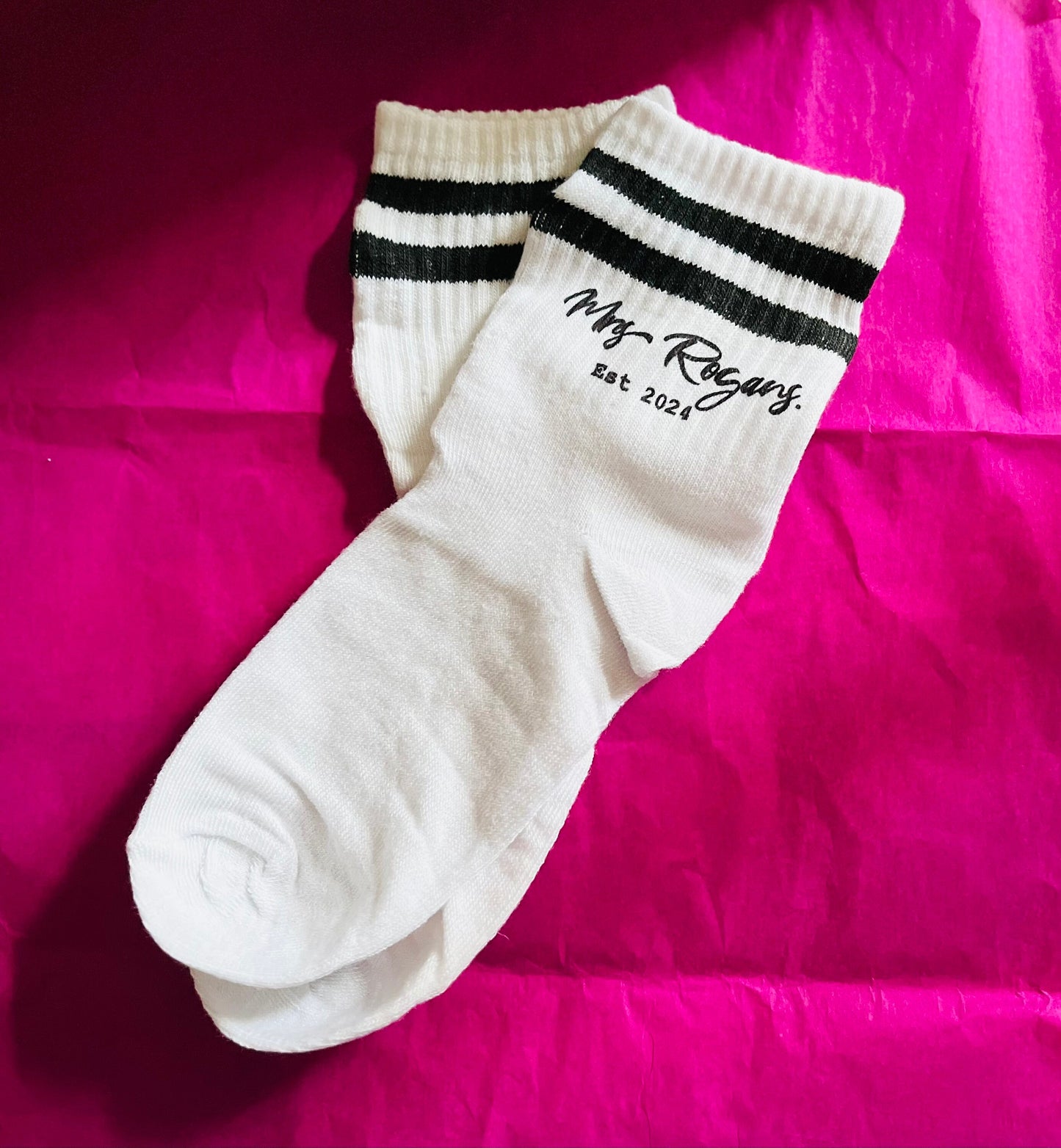 Bride New Mrs Wedding Day Socks, Honeymoon Socks, Hen, Bridal Party, Wedding Favour, Bachelorette, Team Bride, Bridesmaid, Socks for Bride