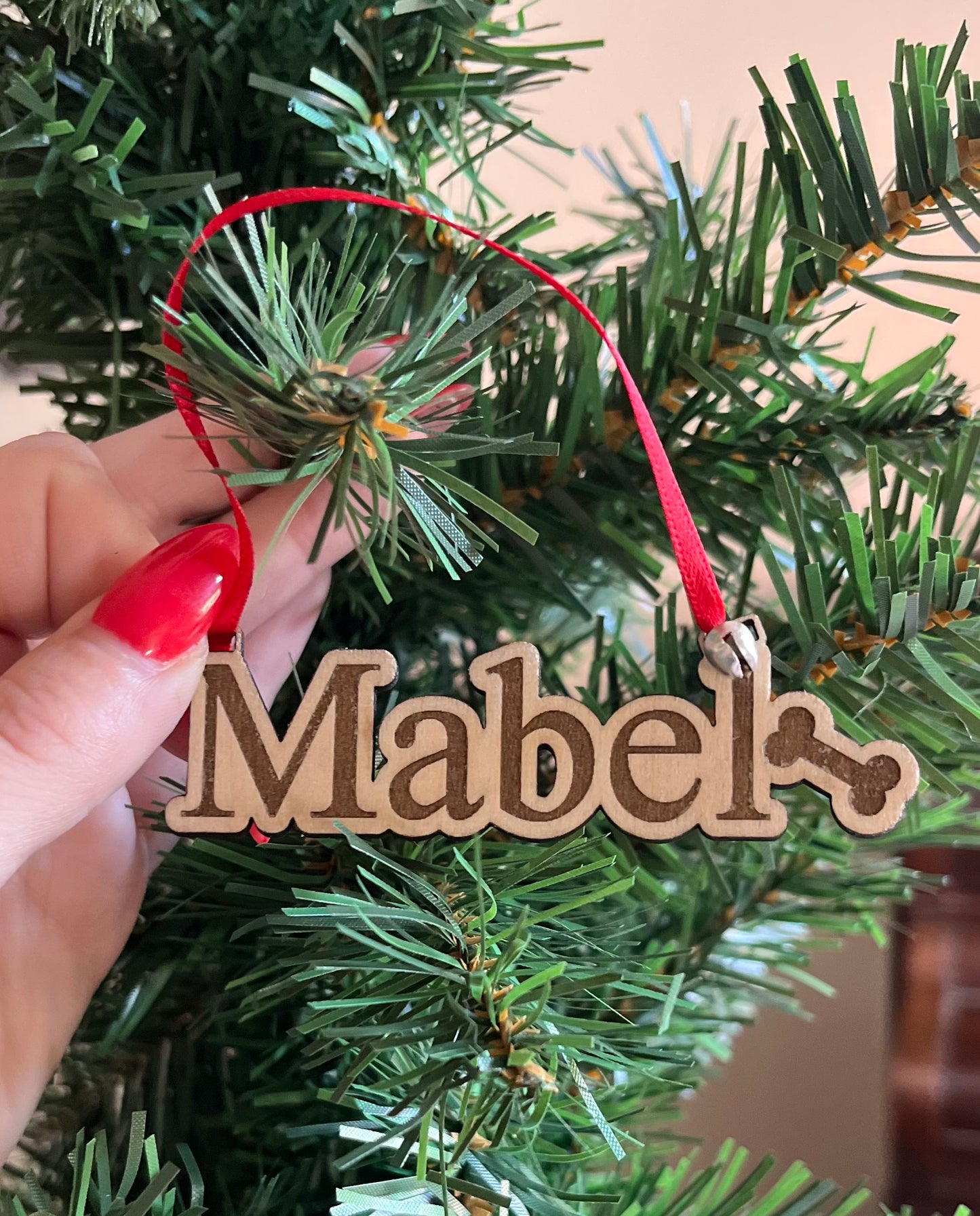 Personalised Xmas Name Bauble Laser Cut Out Letters