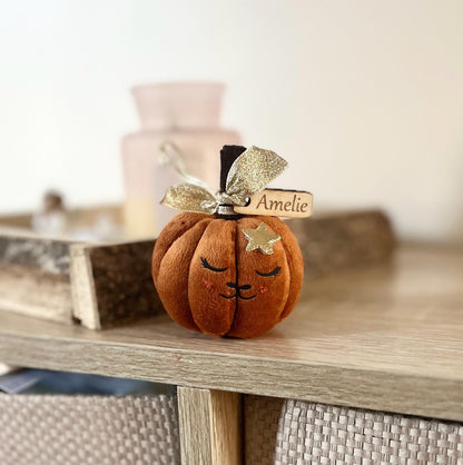 Plush Pumpkin, Personalised Pumpkin Decoration, Halloween Tree,  Cute Autumn Gift, Fall Decor, Pumpkin Soft Toy, Children’s Halloween Gift