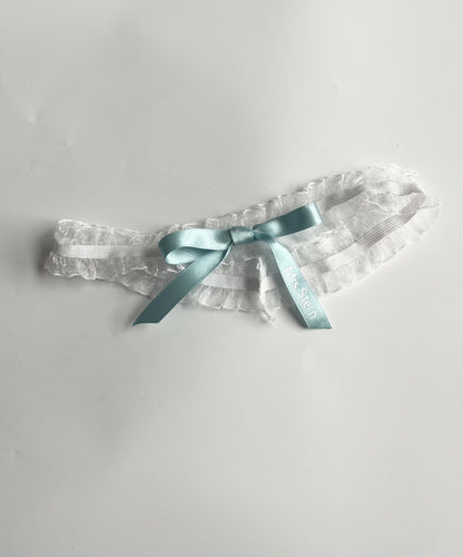 Personalised Blue Bride Garter, Wedding Gift for the Bride, Hen Party Accessories, Bride on her Wedding Day, Something Blue to Wear