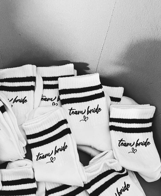 Team Bride Socks Bundle, Hen Party Matching Socks, Wedding Day Socks, Bachelorette Gifts for Bridesmaid, Wedding Accessories Bridal Shower,